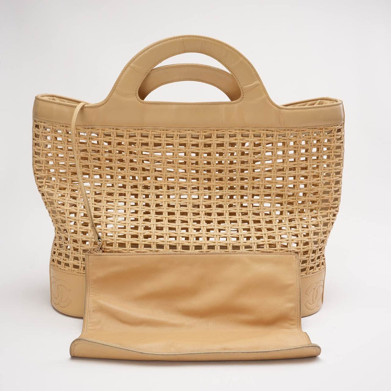  COCO Mark Tote Straw Bag
