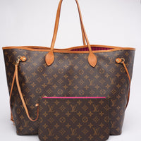 Louis Vuitton Neverfull GM Monogram Canvas Tote Bag 2016