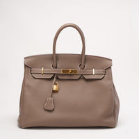 Hermes Togo Birkin 35 cm Gold Hardware Etoupe 2016
