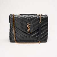 Saint Laurent LouLou Medium Leather Black 2018