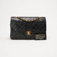 Chanel Vintage Medium Classic Double Flap Lamb Black 1997
