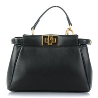 Fendi Black Micro Mini Peekaboo Crossbody Bag