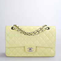 Used Chanel Medium Timeless Flap Bag in Pastel Butter Yellow
