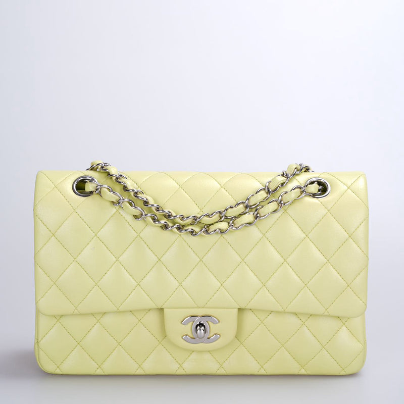 Used Chanel Medium Timeless Flap Bag in Pastel Butter Yellow

