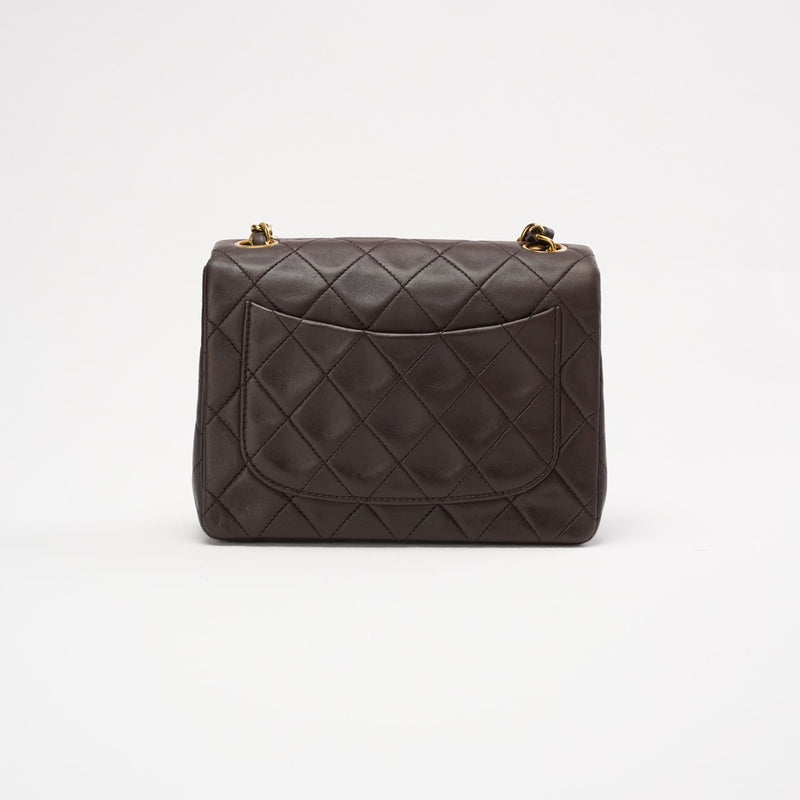 Chanel Timeless Mini Square Brown 1994 - Back view