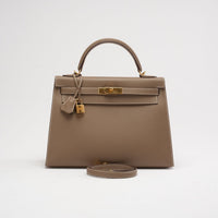 Hermes Kelly 32 Sellier Epsom Etoupe 2018