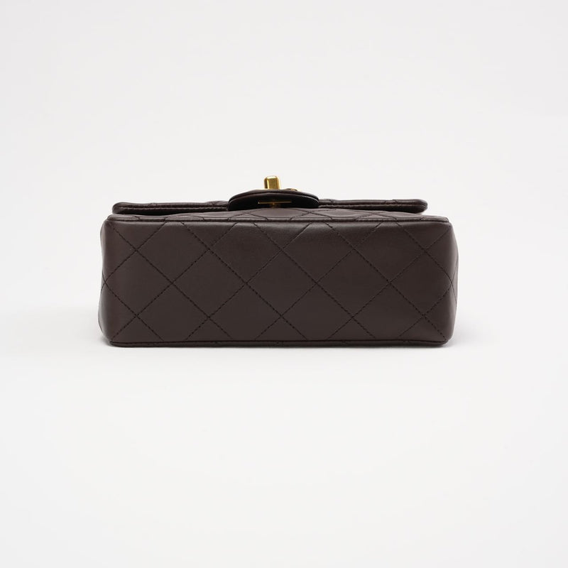 Chanel Timeless Mini Square Brown 1994 - bottom view